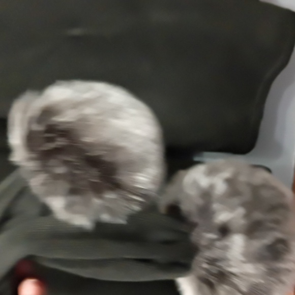 CAbi Dark Olive Majestic Cardigan Poncho with Pom Poms One size - Picture 5 of 8